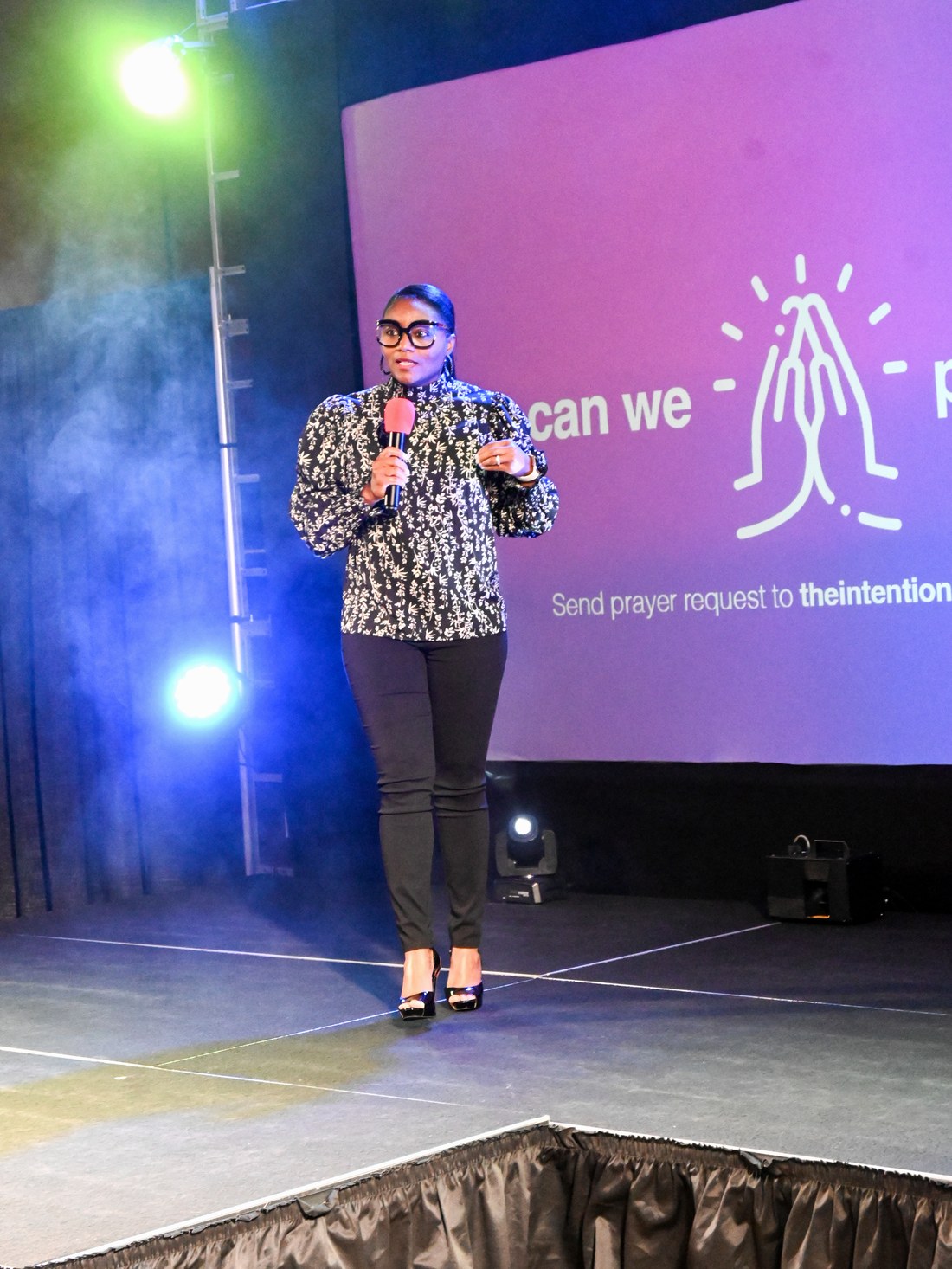 Regina Guidry hosting at Intentional Church